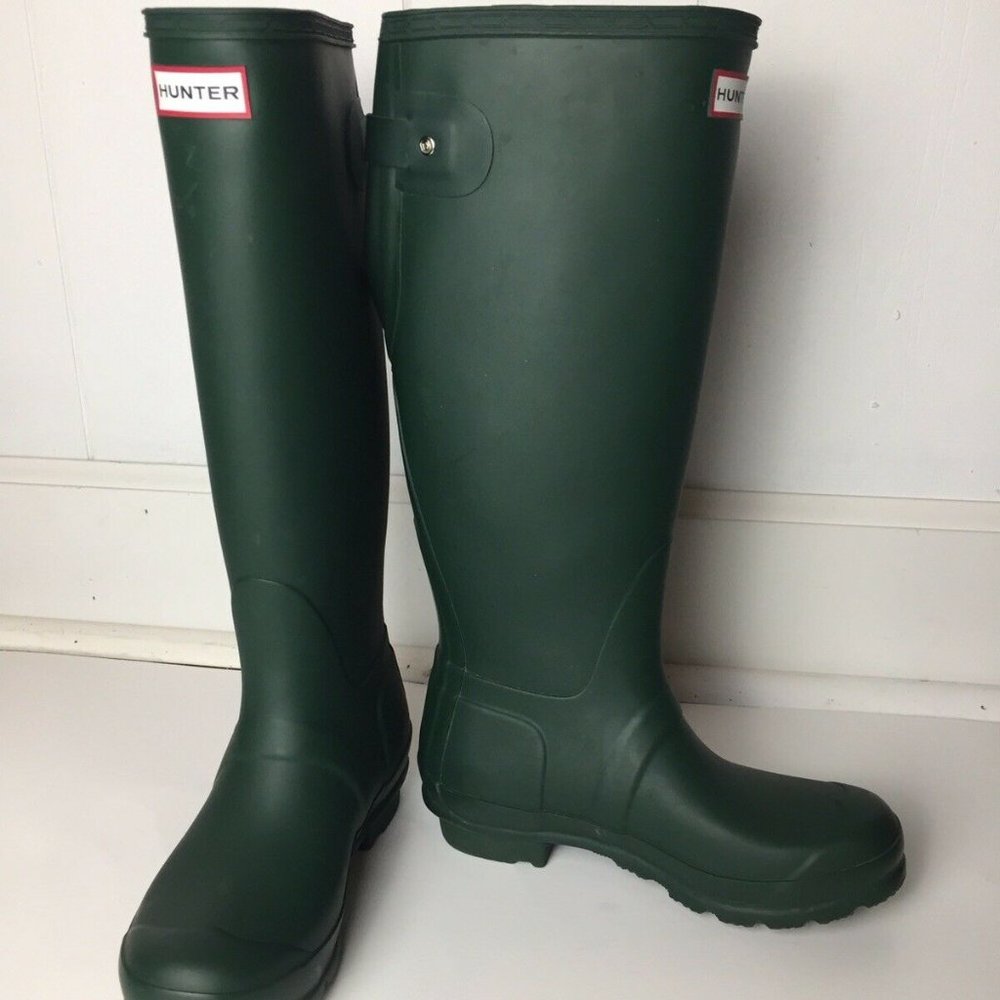 Hunter Original Tall Green Olive Women's Boot 5